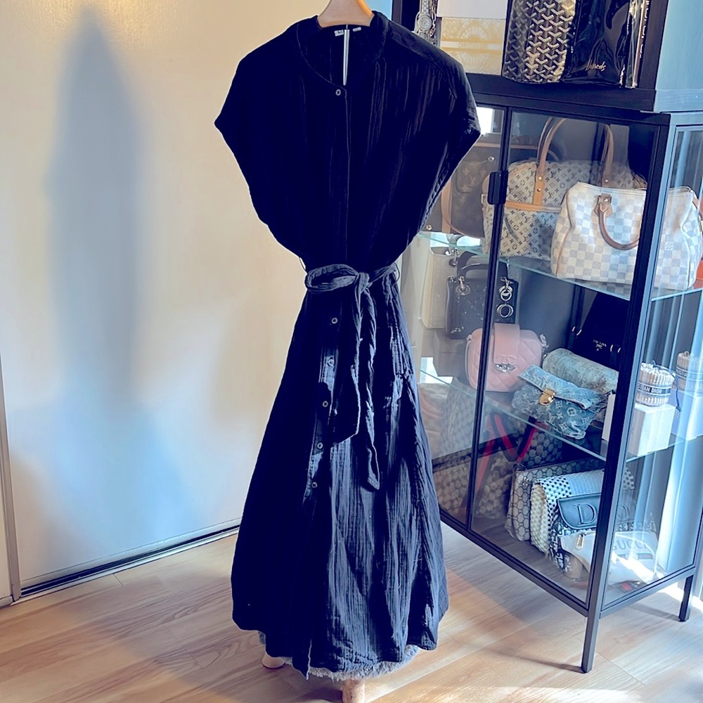 Gently Used GAP Crinkle Gauze MIDI Dress Large